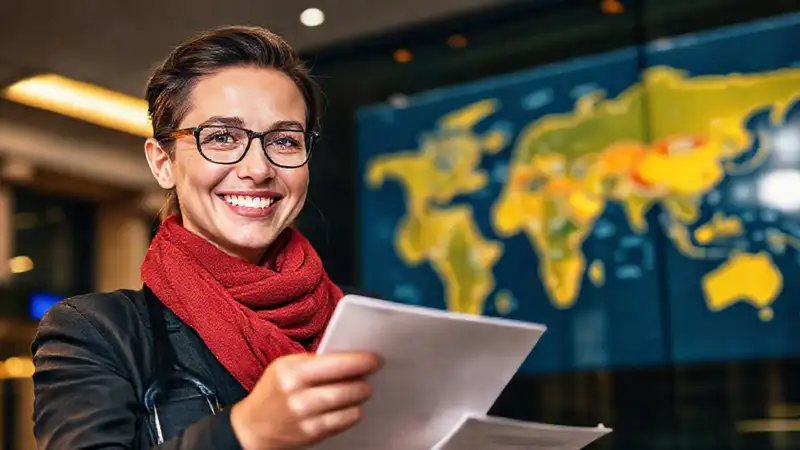 Un expatriado confiable gestiona finanzas globales