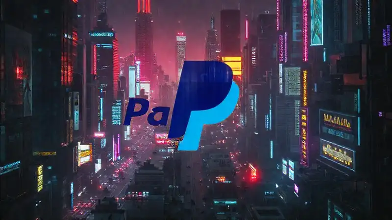 Cyberpunk PayPal: pagos digitales ansiosos, oscuros
