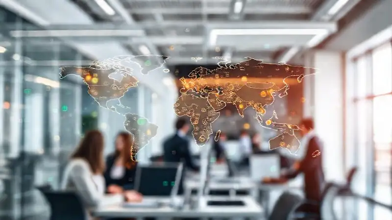 Oficina moderna, global y dinámica