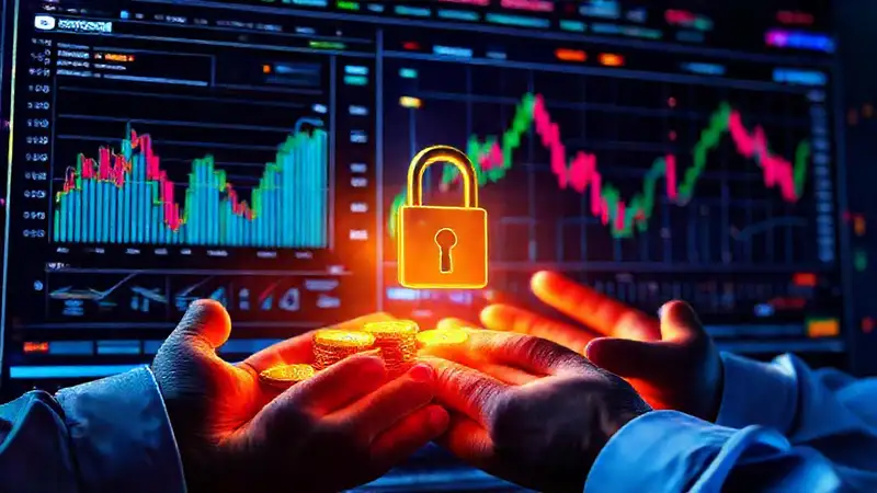 Moneda digital segura e interactiva brilla