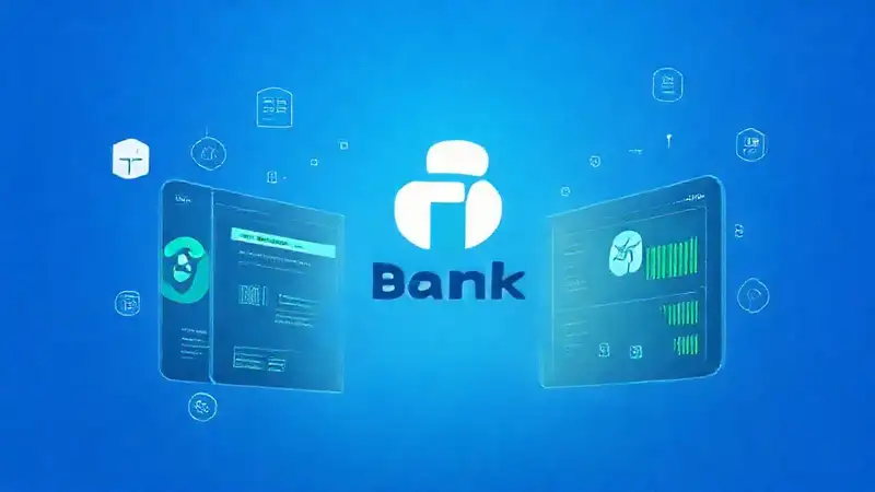 Aplicación bancaria digital moderna y minimalista