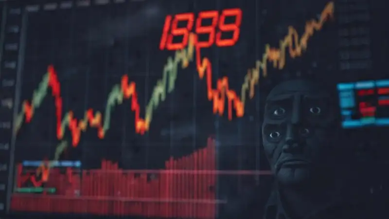 Mercado en crisis, ambiente tenso y gris