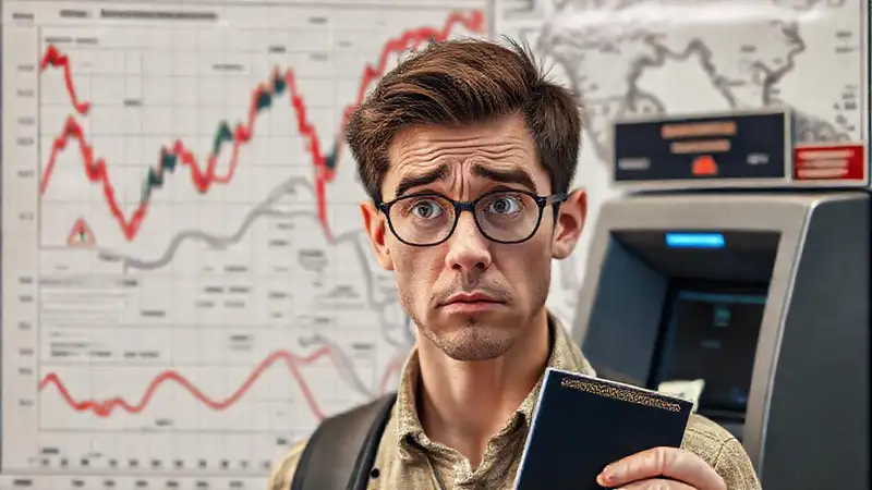 Viajero perdido enfrenta finanzas internacionales complejas