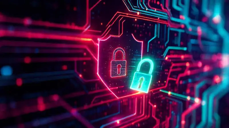 Flujos digitales, claves brillantes y escudo