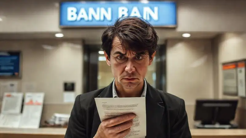 Frustración y papeleo en un banco serio