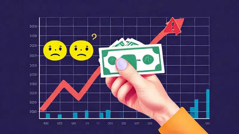 Gráfico financiero transmite incertidumbre y cautela