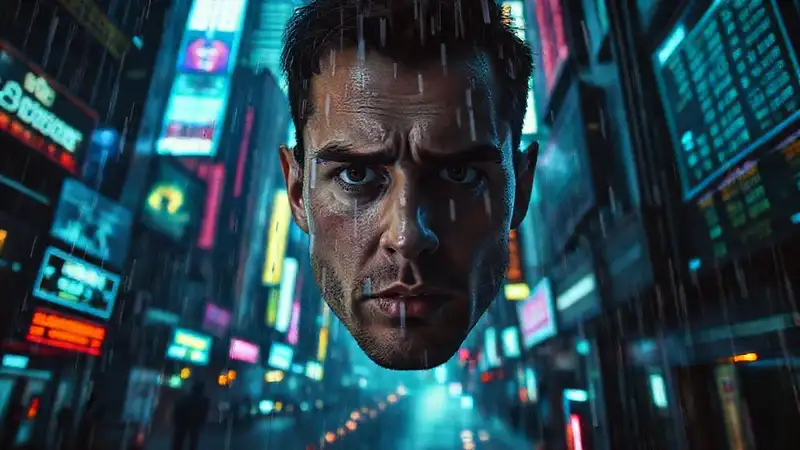 Ciudad cyberpunk digital