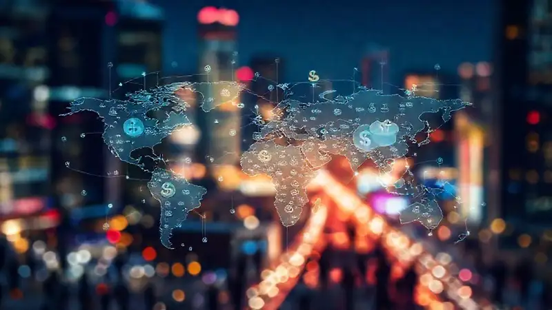 El mundo financiero se visualiza digitalmente