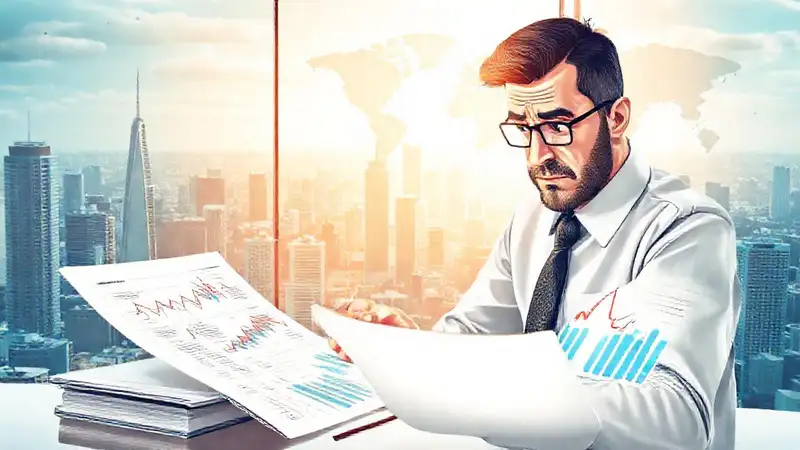 Un inversor se enfrenta a datos financieros