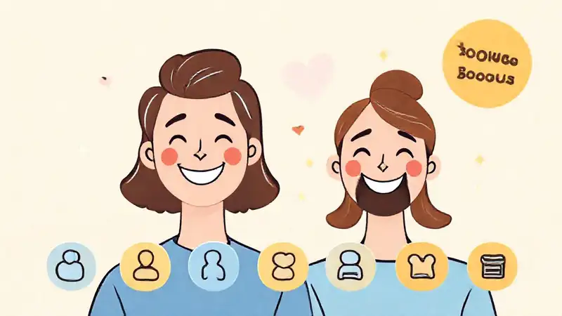 Pareja feliz, cuenta conjunta, bono brillante