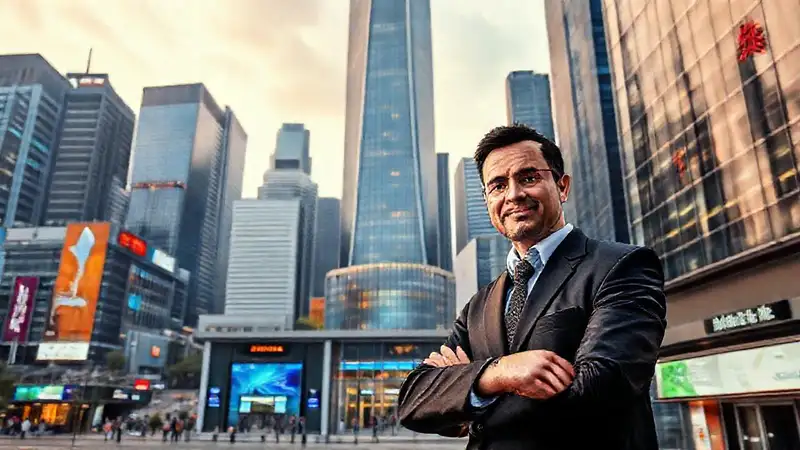 La ciudad asiática moderna es profesional y vibrante