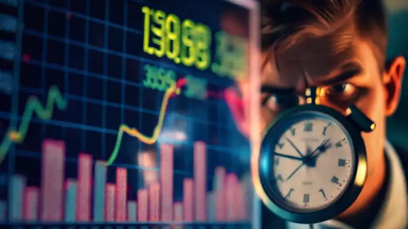 El gráfico financiero refleja ansiedad urgente