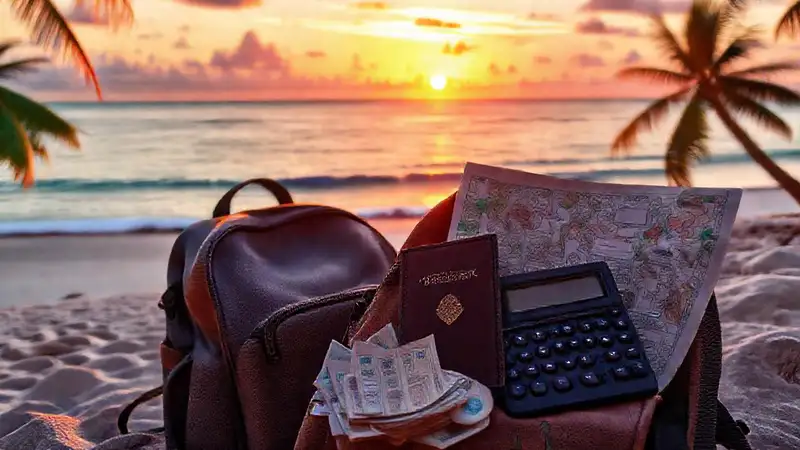 Viaje de negocios a la playa