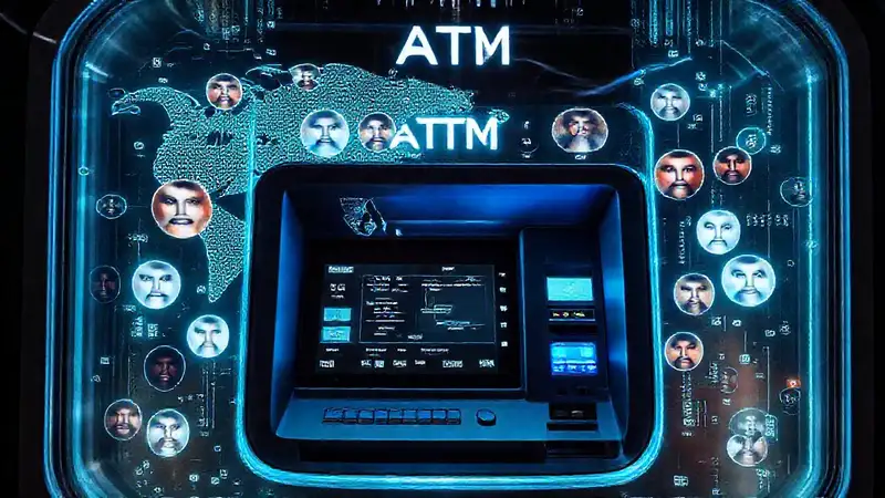 Un cajero futurista ofrece dinero digital