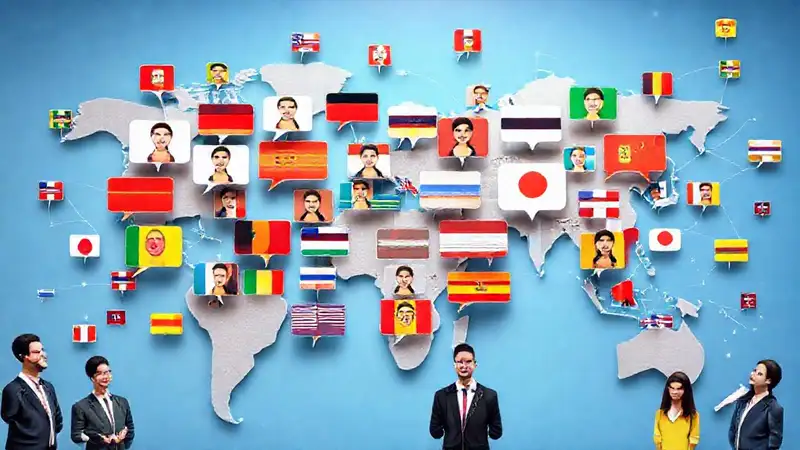 Un mundo global conectado y vibrante