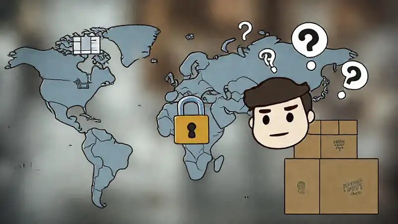 Viajero preocupado explora un mapa digital