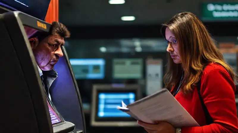 Cliente frustrado enfrenta fallo técnico