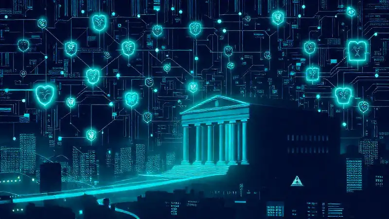 Seguridad digital protege la ciudad futurista