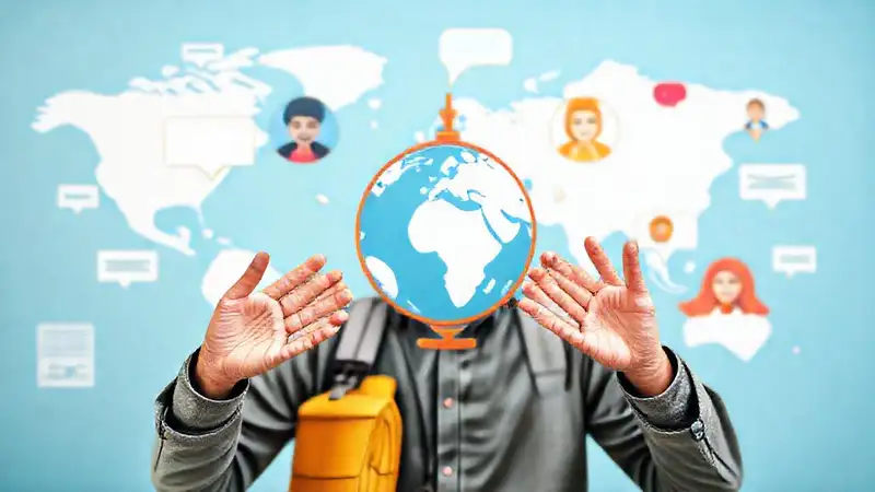 Viaje global, ayuda y comunicación universal