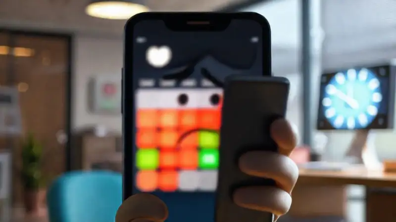 Un smartphone inquietante anuncia un calendario digital