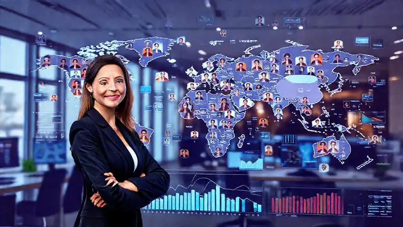 El mundo se conecta digitalmente profesionalmente