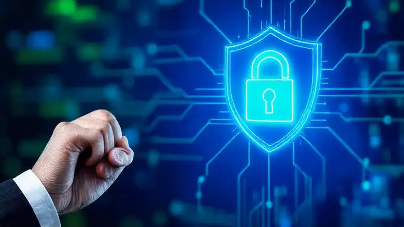 Icono de ciberseguridad protege información digitalmente