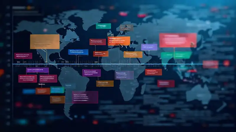 Visualización global futurista e informativa