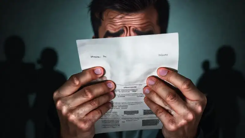 Problemas financieros urgentes y preocupación amenazante