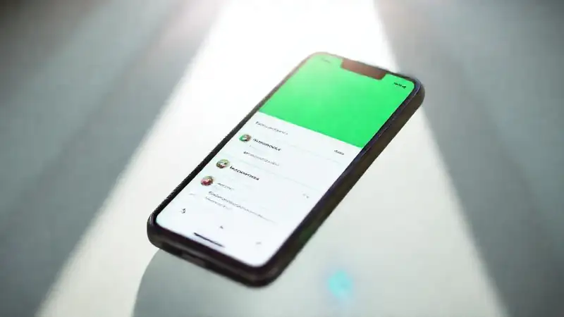 El teléfono muestra transacciones felices